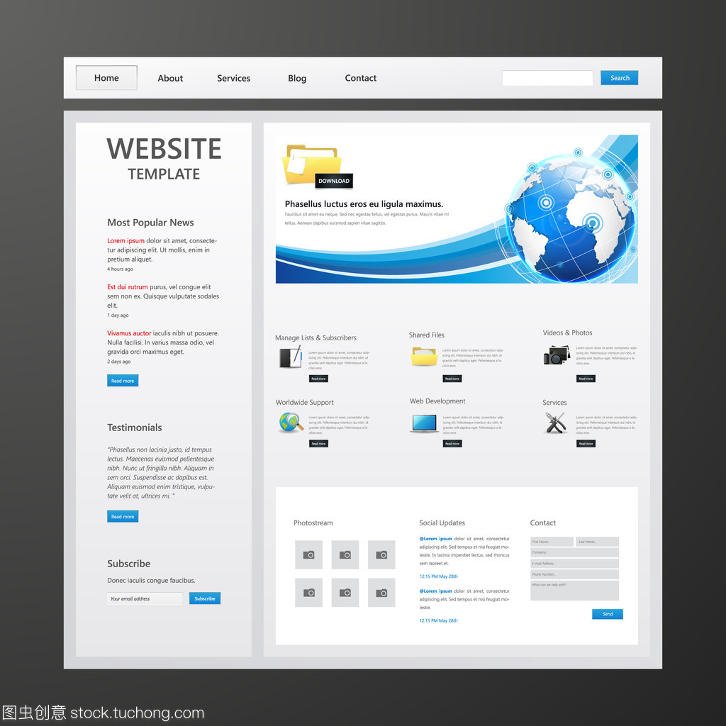 商業網站模板設計與軟件開發 打造高效數字化門戶
